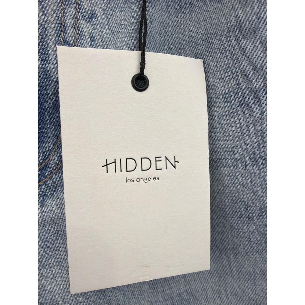 Hidden Jeans Alyx Baggy Jean Light Wash High Rise Wide Leg Denim 27 NEW - Picture 11 of 15